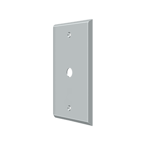 Cable Cover Plate Switch Plate by Deltana -  - Brushed Chrome - New York Hardware