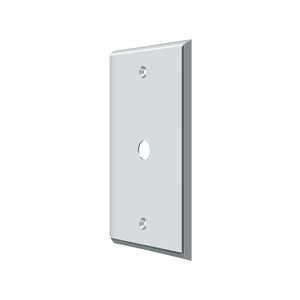 Cable Cover Plate Switch Plate by Deltana -  - Polished Chrome - New York Hardware
