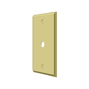 Cable Cover Plate Switch Plate by Deltana -  - Polished Brass - New York Hardware