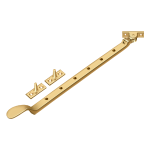 Colonial Casement Stay Adjuster by Deltana -  - PVD Polished Brass - New York Hardware