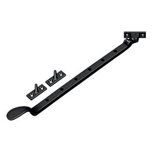 Colonial Casement Stay Adjuster by Deltana -  - Paint Black - New York Hardware