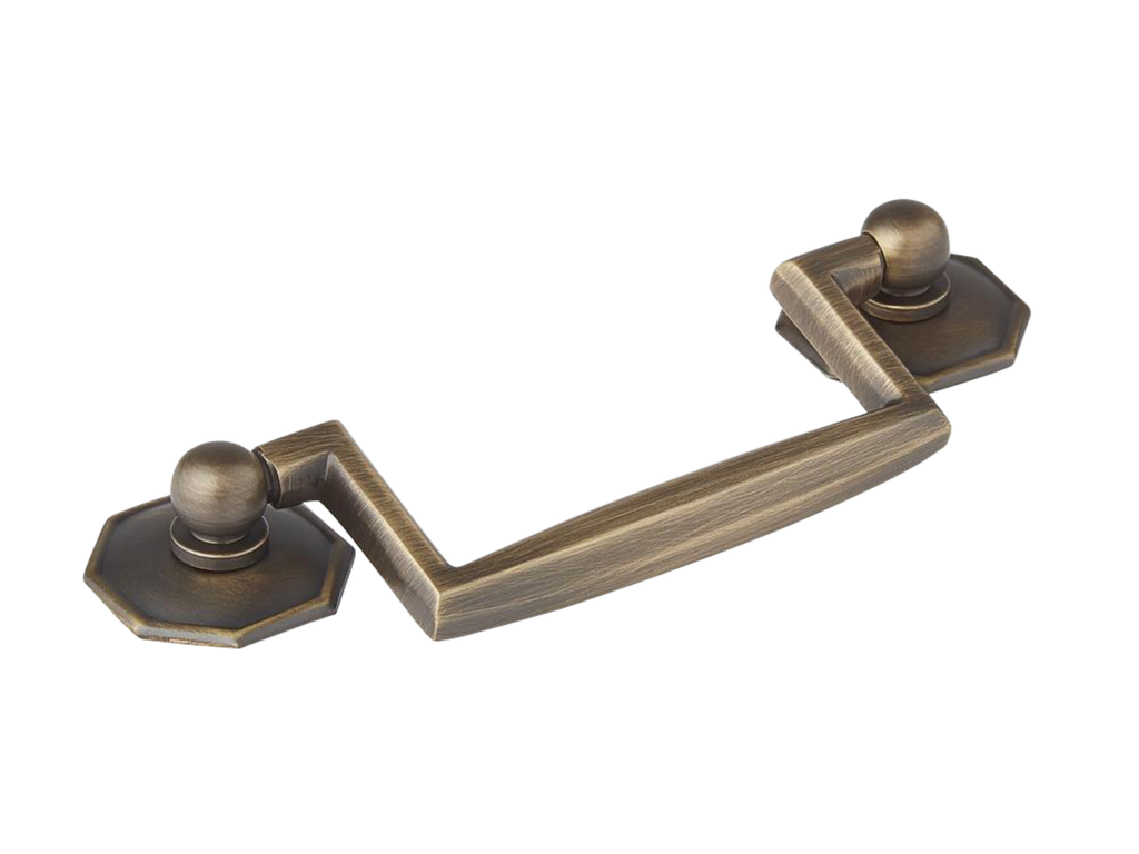 Crossways Cabinet Drop Handle by Armac Martin - 102mm - Satin Nickel Plate