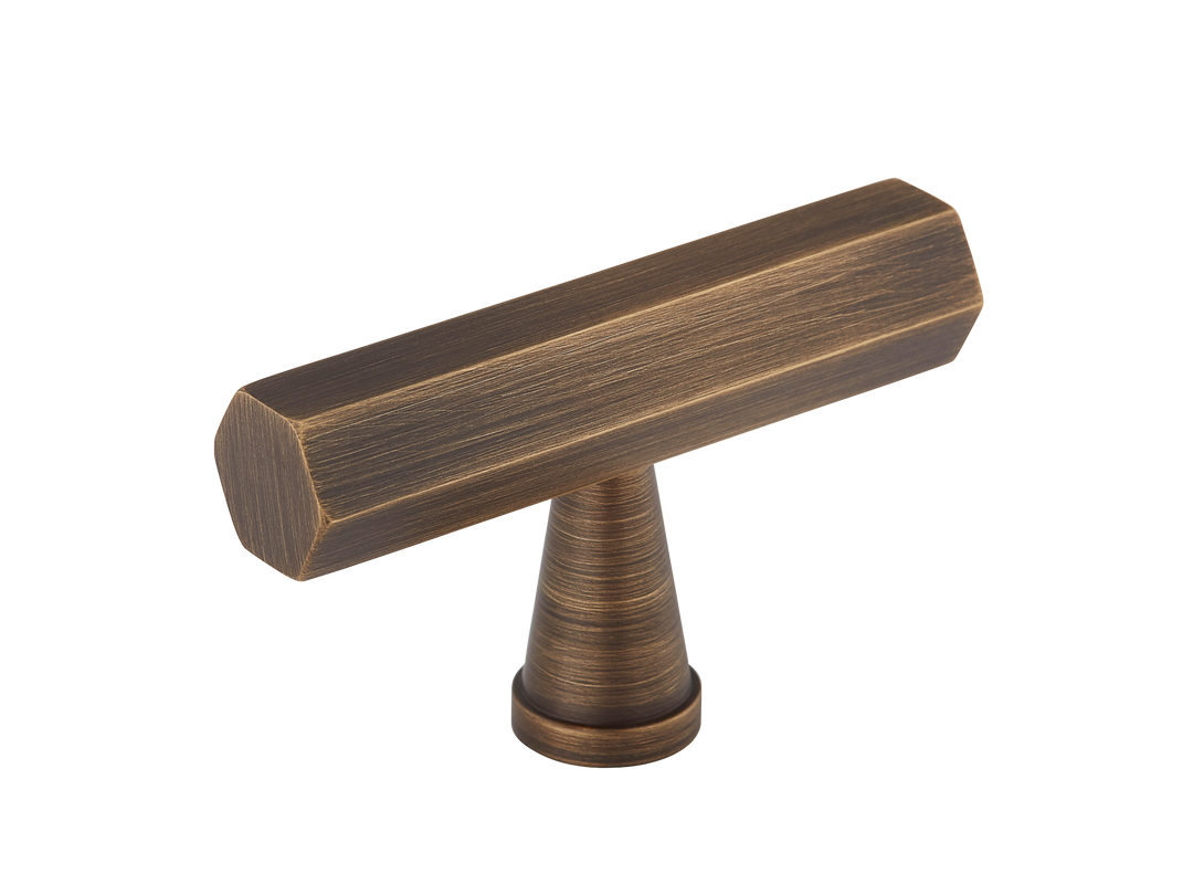 Crossways T-bar Handle by Armac Martin - 55mm - Satin Nickel Plate