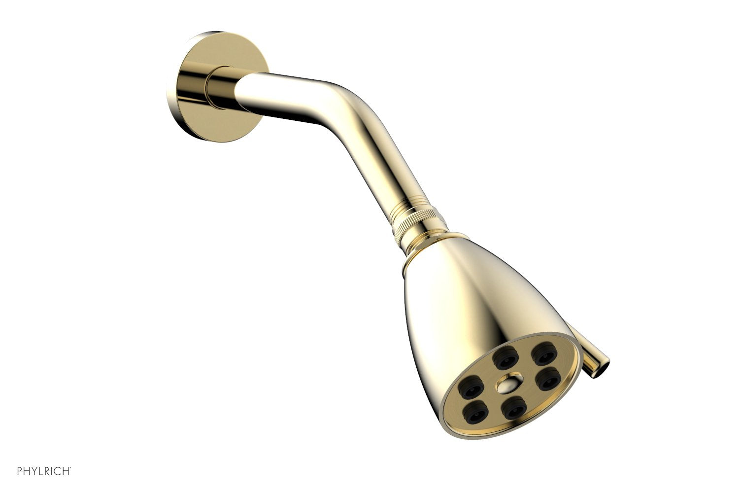 6 Jet BASIC 2 3/4" Round Shower Head by Phylrich - Polished Brass Uncoated