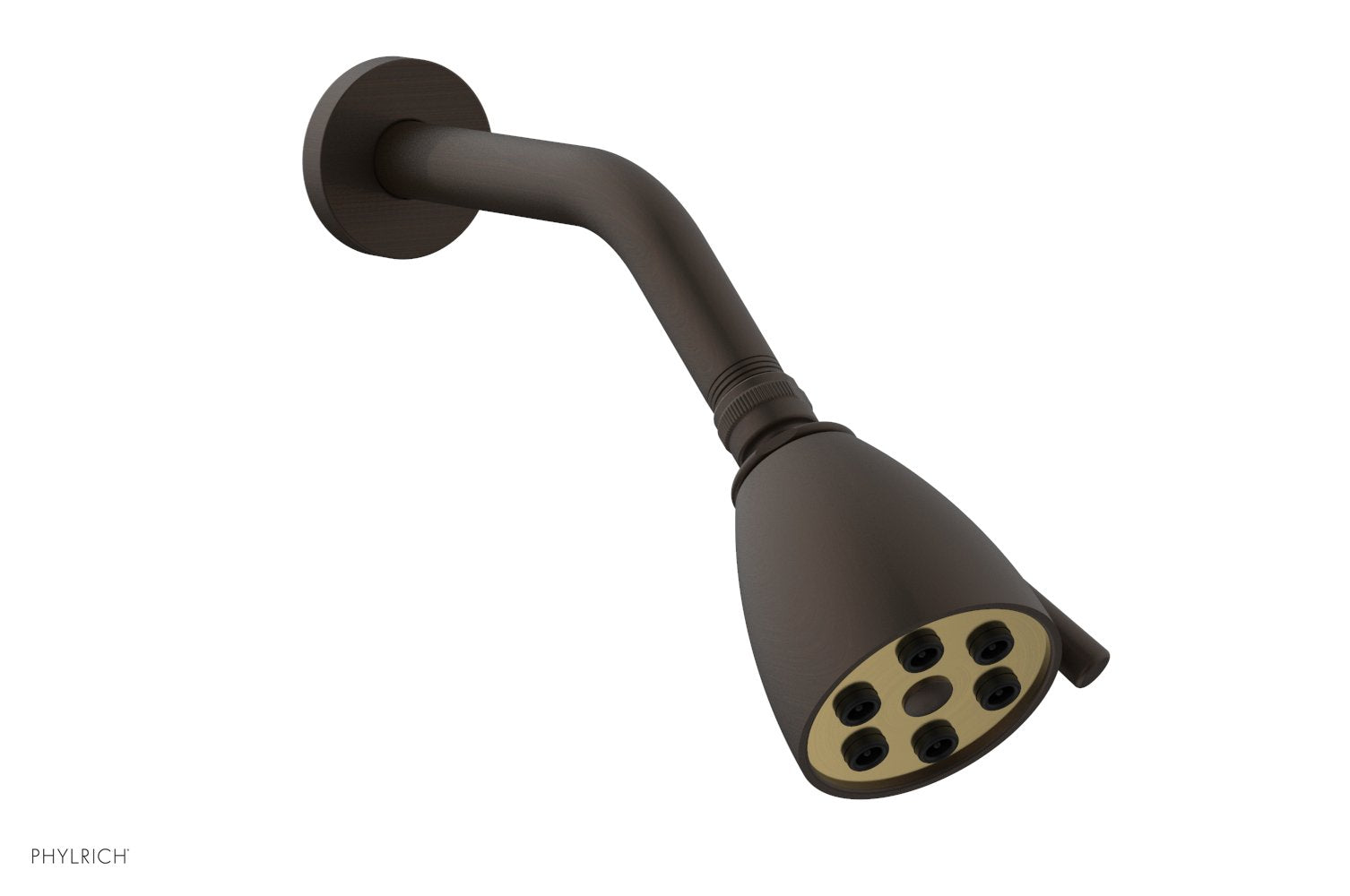 6 Jet BASIC 2 3/4" Round Shower Head by Phylrich - Antique Bronze