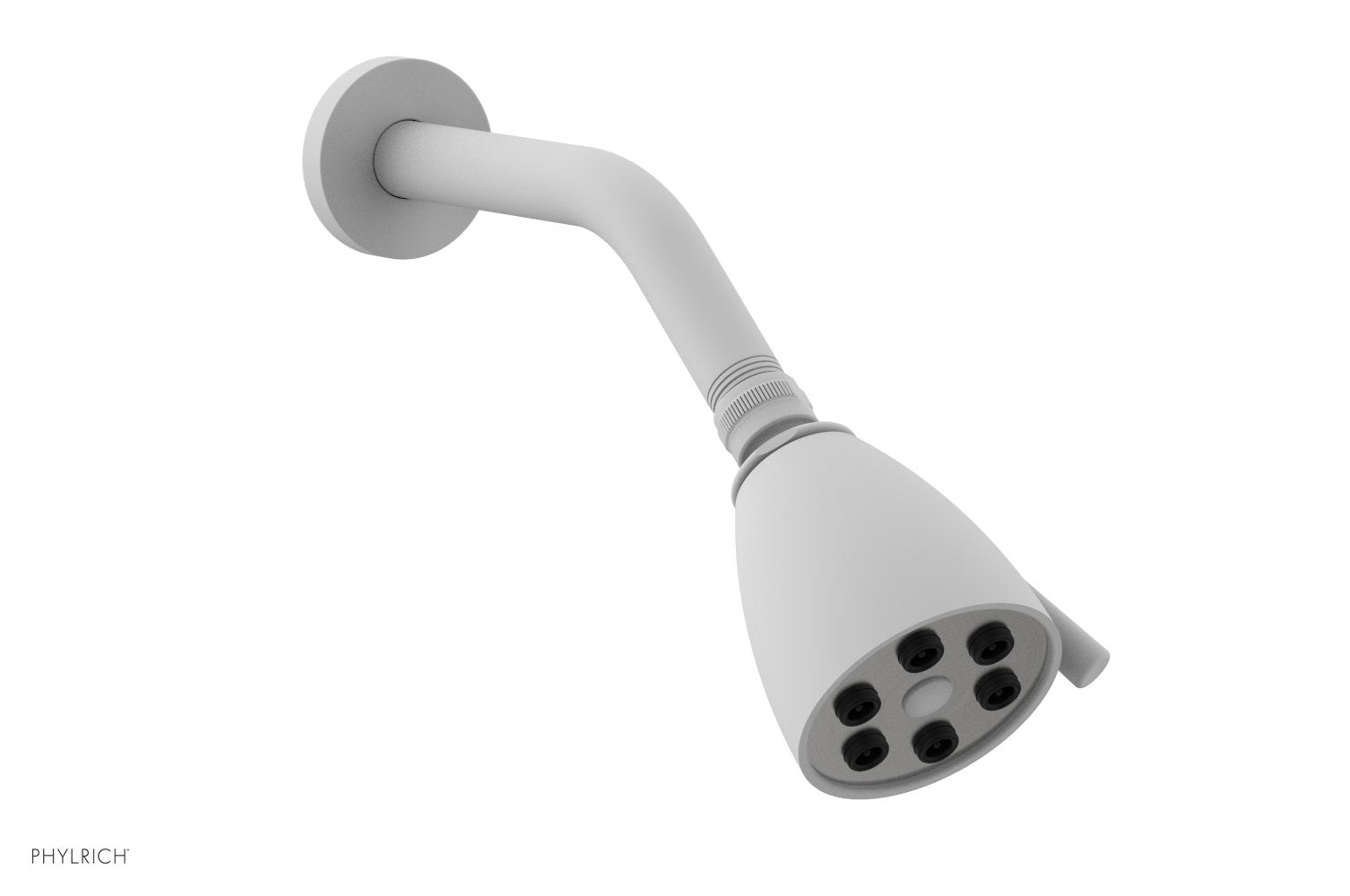 6 Jet BASIC 2 3/4" Round Shower Head by Phylrich - Satin White