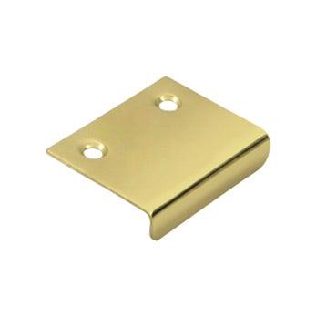 Cabinet Mirror Drawer Pull, 2" - Polished Brass - New York Hardware Online