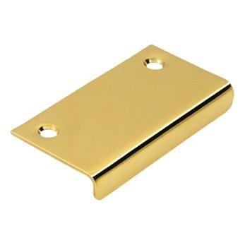 Cabinet Mirror Drawer Pull, 3" - PVD - Polished Brass - New York Hardware Online