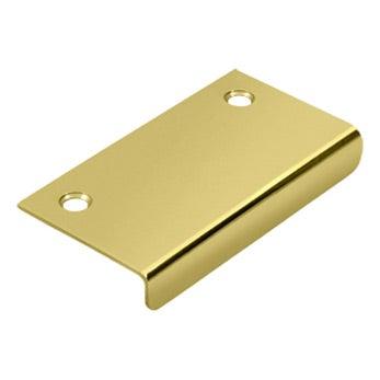 Cabinet Mirror Drawer Pull, 3" - Polished Brass - New York Hardware Online