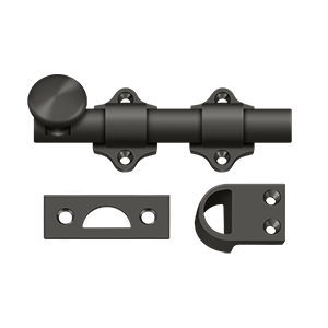 Dutch Door Bolt HD by Deltana - 4"  - Oil Rubbed Bronze - New York Hardware