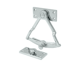 Dutch Door Quadrant - Polished Chrome - New York Hardware Online