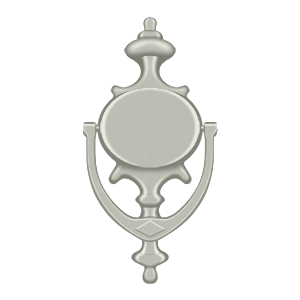 Imperial Door Knocker by Deltana -  - Brushed Nickel - New York Hardware