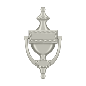 Victorian Rope Door Knocker by Deltana -  - Brushed Nickel - New York Hardware