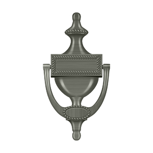 Victorian Rope Door Knocker by Deltana -  - Antique Nickel - New York Hardware