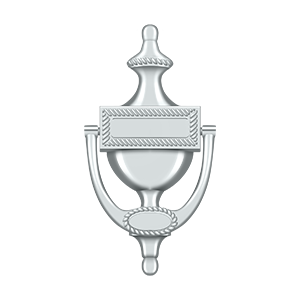 Victorian Rope Door Knocker by Deltana -  - Polished Chrome - New York Hardware