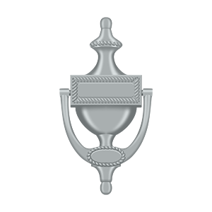 Victorian Rope Door Knocker by Deltana -  - Brushed Chrome - New York Hardware