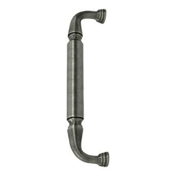 Door Pull without Rosette, 10" - Pewter - New York Hardware Online