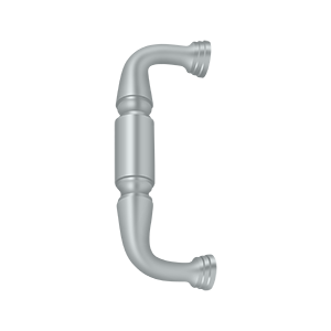 Decorative Door Pull w/out Rossette by Deltana - 6" - Brushed Chrome - New York Hardware