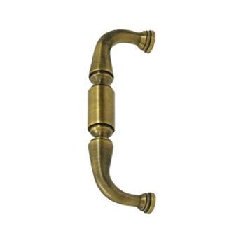 Door Pull, 6" - Antique Brass - New York Hardware Online