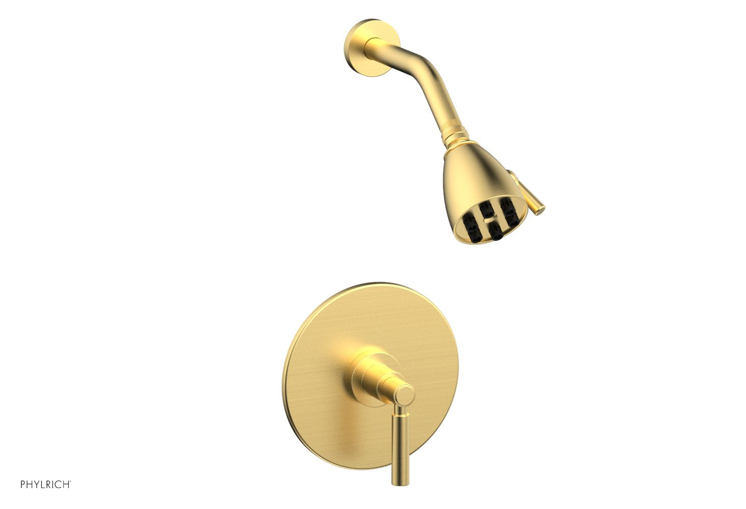 BASIC Pressure Balance Shower Set   Lever Handle by Phylrich - Burnished Gold