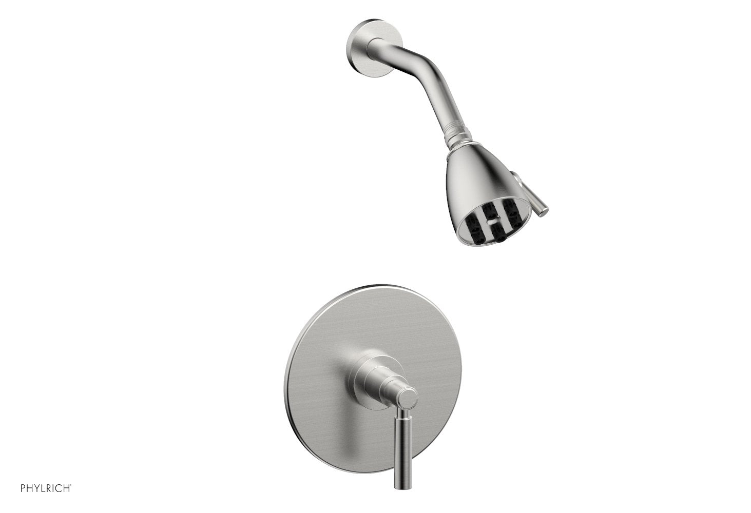 BASIC Pressure Balance Shower Set   Lever Handle by Phylrich - Satin Chrome