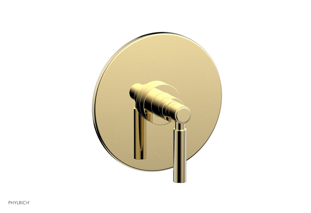 BASIC Pressure Balance Shower Set Trim Only   Lever Handle by Phylrich - Polished Brass Uncoated