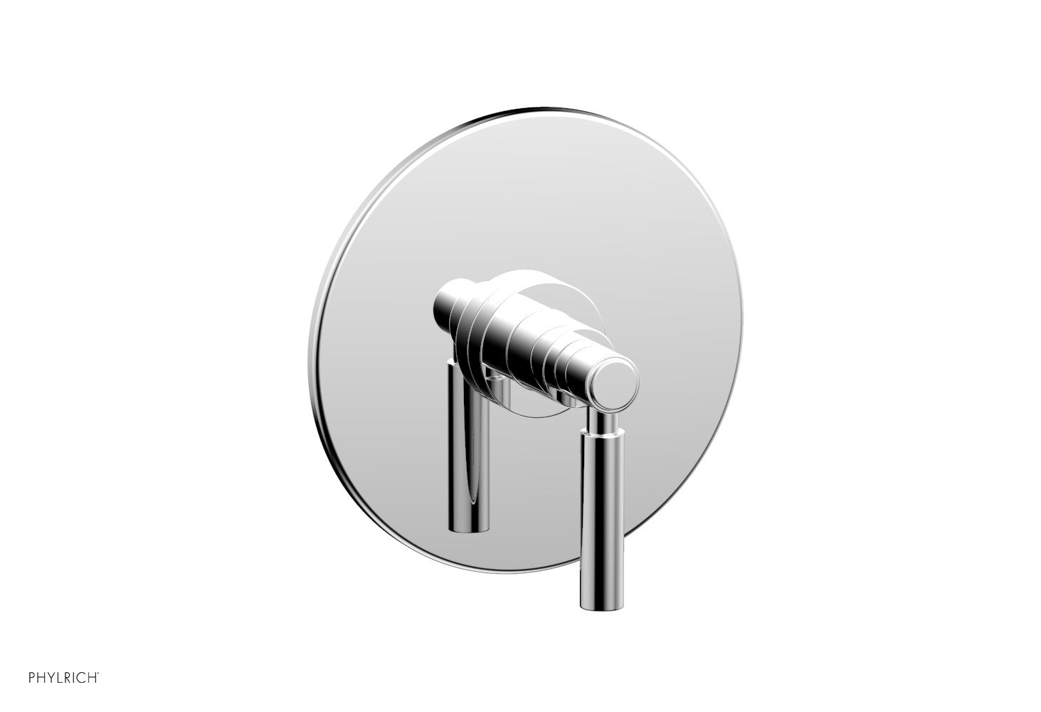 BASIC Pressure Balance Shower Set Trim Only   Lever Handle by Phylrich - Satin Brass