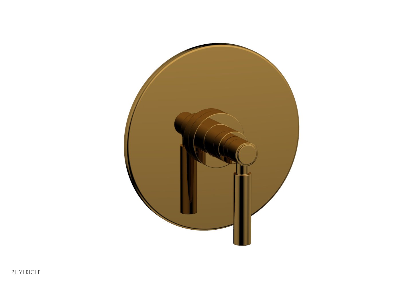 BASIC Pressure Balance Shower Set Trim Only   Lever Handle by Phylrich - French Brass