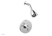 BASIC Pressure Balance Shower Set   Tubular Cross Handle by Phylrich - Polished Chrome