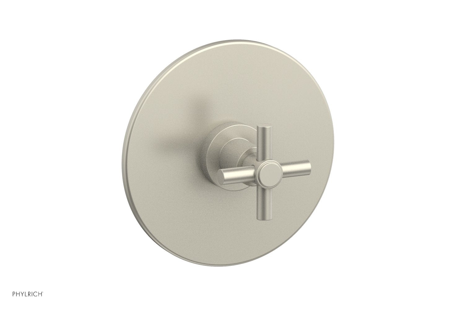 BASIC Pressure Balance Shower Set Trim Only   Tubular Cross Handle by Phylrich - Burnished Nickel