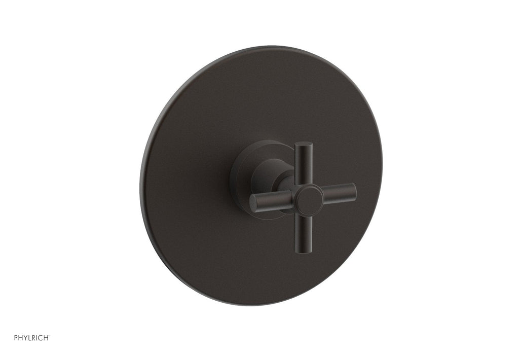 BASIC Pressure Balance Shower Set Trim Only   Tubular Cross Handle by Phylrich - Oil Rubbed Bronze