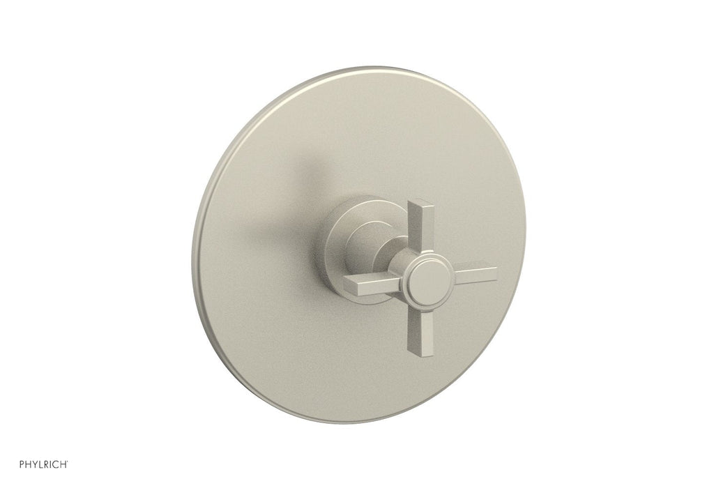 BASIC Pressure Balance Shower Set Trim Only    Blade Cross Handle by Phylrich - Burnished Nickel