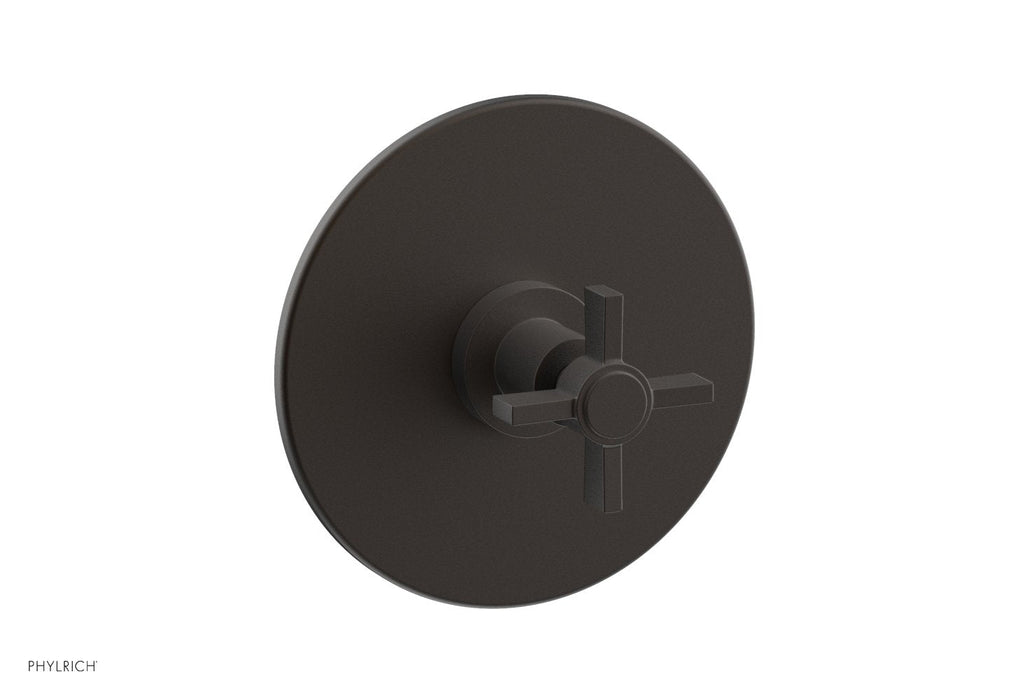 BASIC Pressure Balance Shower Set Trim Only    Blade Cross Handle by Phylrich - Oil Rubbed Bronze