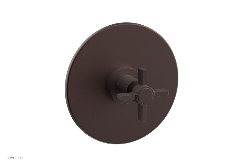 BASIC Pressure Balance Shower Set Trim Only    Blade Cross Handle by Phylrich - Weathered Copper