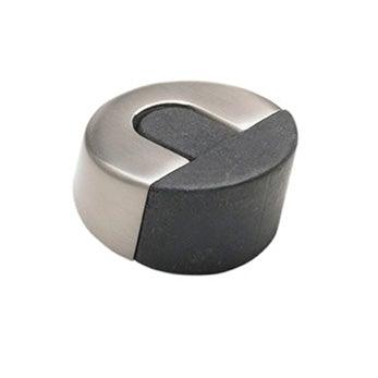 Round Floor Mounted Door Stop - Satin Stainless Steel - New York Hardware Online