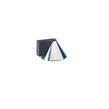 Pyramid Floor Mounted Door Stop - Polished Stainless Steel - New York Hardware Online