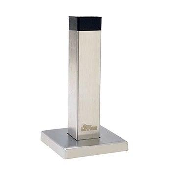 Square Wall Mounted Door Stop -  Satin Stainless Steel - New York Hardware Online