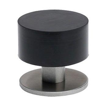 Round Bumper Floor Mounted Door Stop -  Satin Stainless Steel - New York Hardware Online