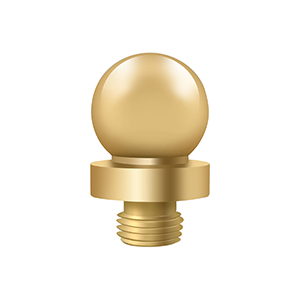 Solid Brass Ball Tip for 6x6 Hinge Finals by Deltana -  - PVD Polished Brass - New York Hardware
