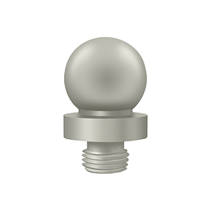 Solid Brass Ball Tip for 6x6 Hinge Finals by Deltana -  - Brushed Nickel - New York Hardware