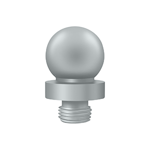 Solid Brass Ball Tip for 6x6 Hinge Finals by Deltana -  - Brushed Chrome - New York Hardware