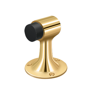 Small Heavy Duty Solid Brass Floor Mount Bumper by Deltana -  - PVD Polished Brass - New York Hardware