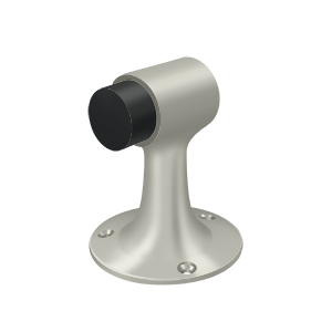 Small Heavy Duty Solid Brass Floor Mount Bumper by Deltana -  - Brushed Nickel - New York Hardware