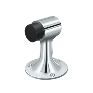 Small Heavy Duty Solid Brass Floor Mount Bumper by Deltana -  - Polished Chrome - New York Hardware