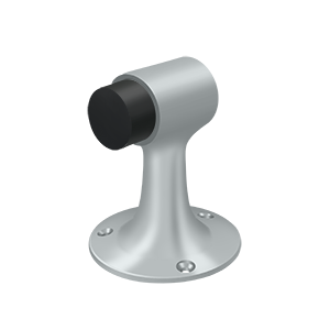 Small Heavy Duty Solid Brass Floor Mount Bumper by Deltana -  - Brushed Chrome - New York Hardware