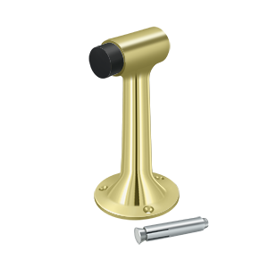 Heavy Duty Solid Brass Floor Mount Bumper by Deltana - 6" - Polished Brass - New York Hardware