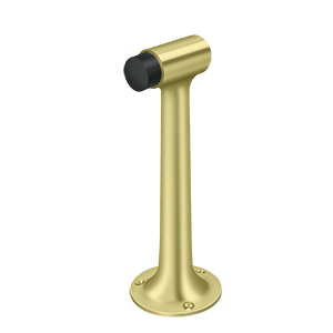 Heavy Duty Solid Brass Floor Mount Bumper by Deltana - 8" - Polished Brass - New York Hardware