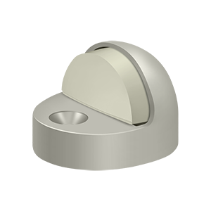High Profile Dome Floor Bumper by Deltana -  - Brushed Nickel - New York Hardware