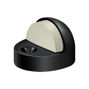 High Profile Dome Floor Bumper by Deltana -  - Paint Black - New York Hardware