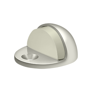 Low Profile Dome Floor Bumper by Deltana -  - Polished Nickel - New York Hardware